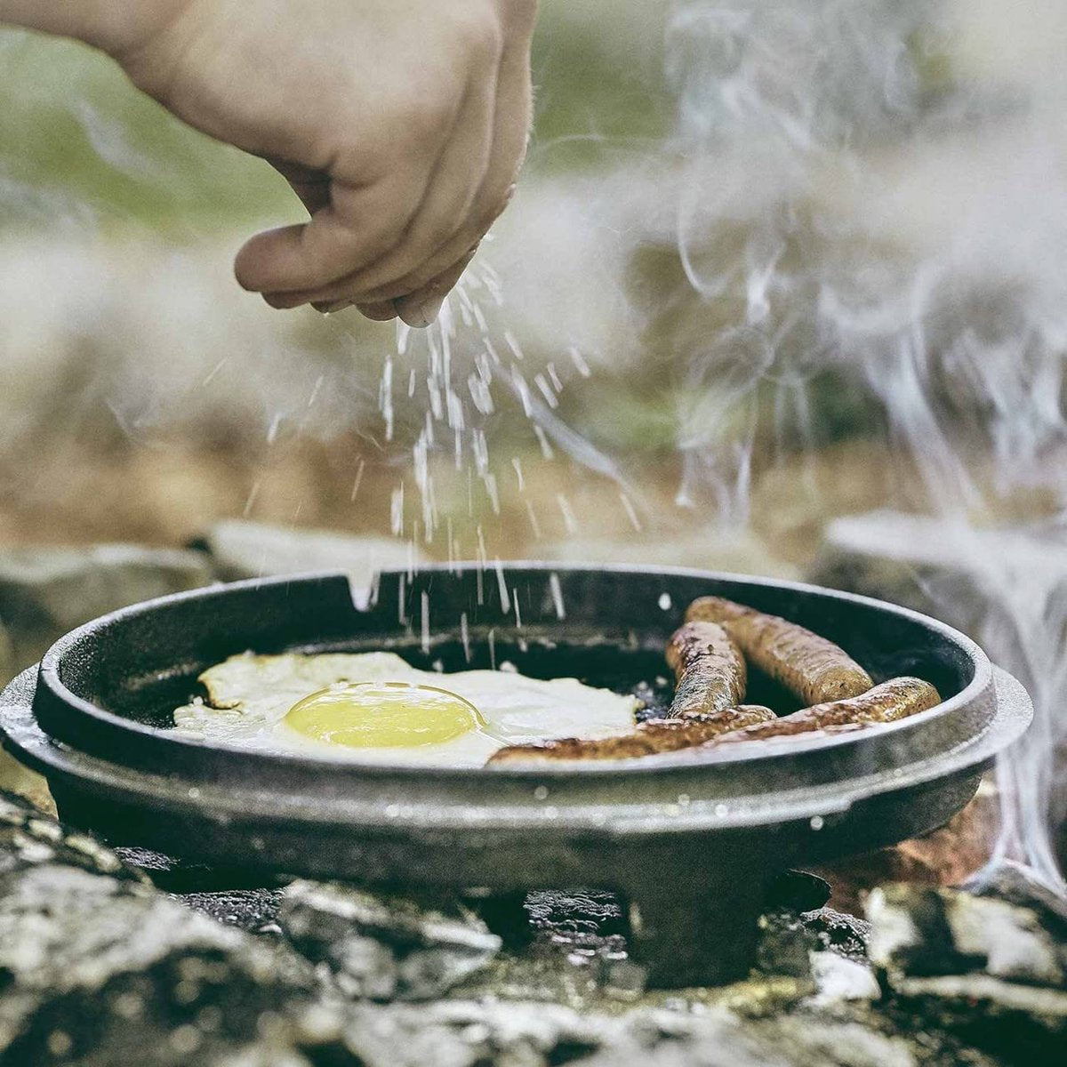 KitchenMonster Dutch Oven Kookpan - Gietijzeren Pan 25.5 - Gietijzeren KitchenMonster Dutch Oven Kookpan - Gietijzeren Pan 25.5 - Gietijzeren