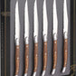 KitchenMonster® Steakmessen set van 6 - Rozenhout